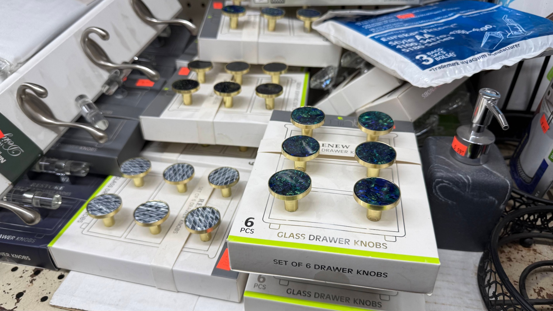 Key blanks for house, mailbox, and padlock keys