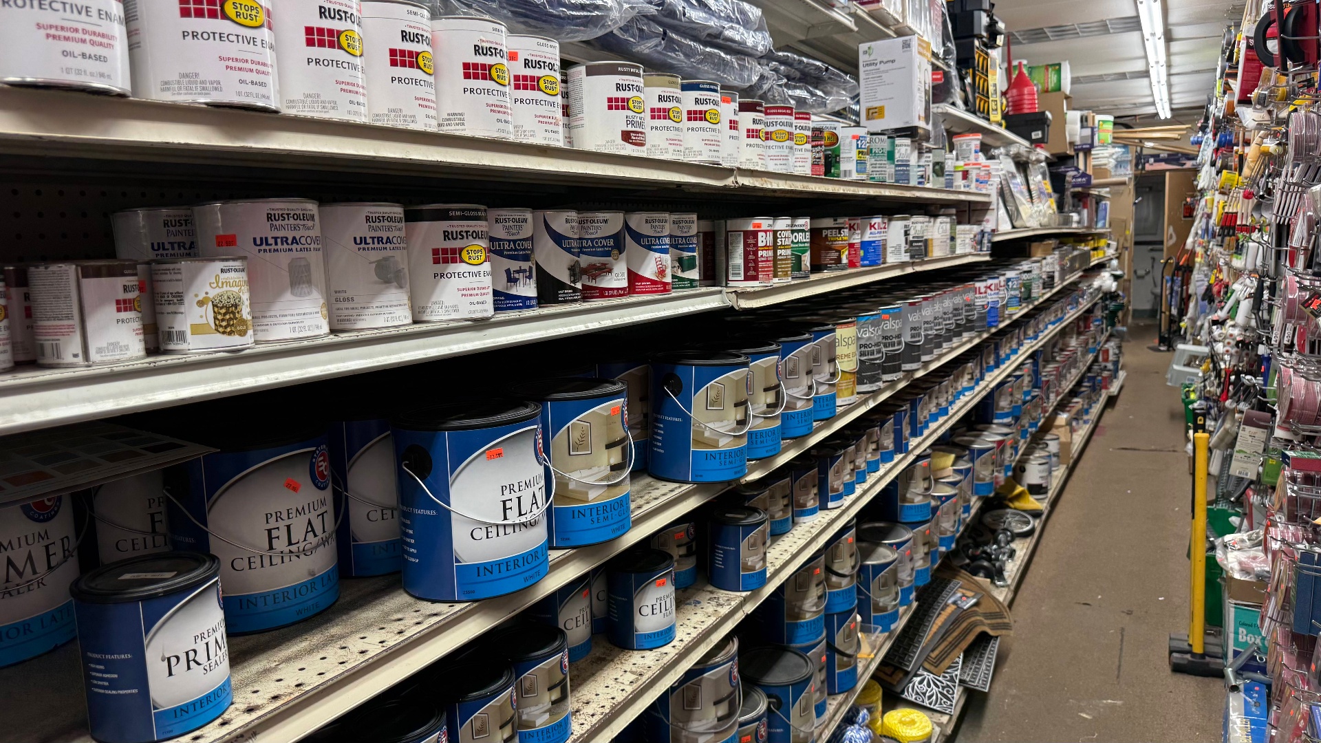 Fasteners, screws, and small hardware bins