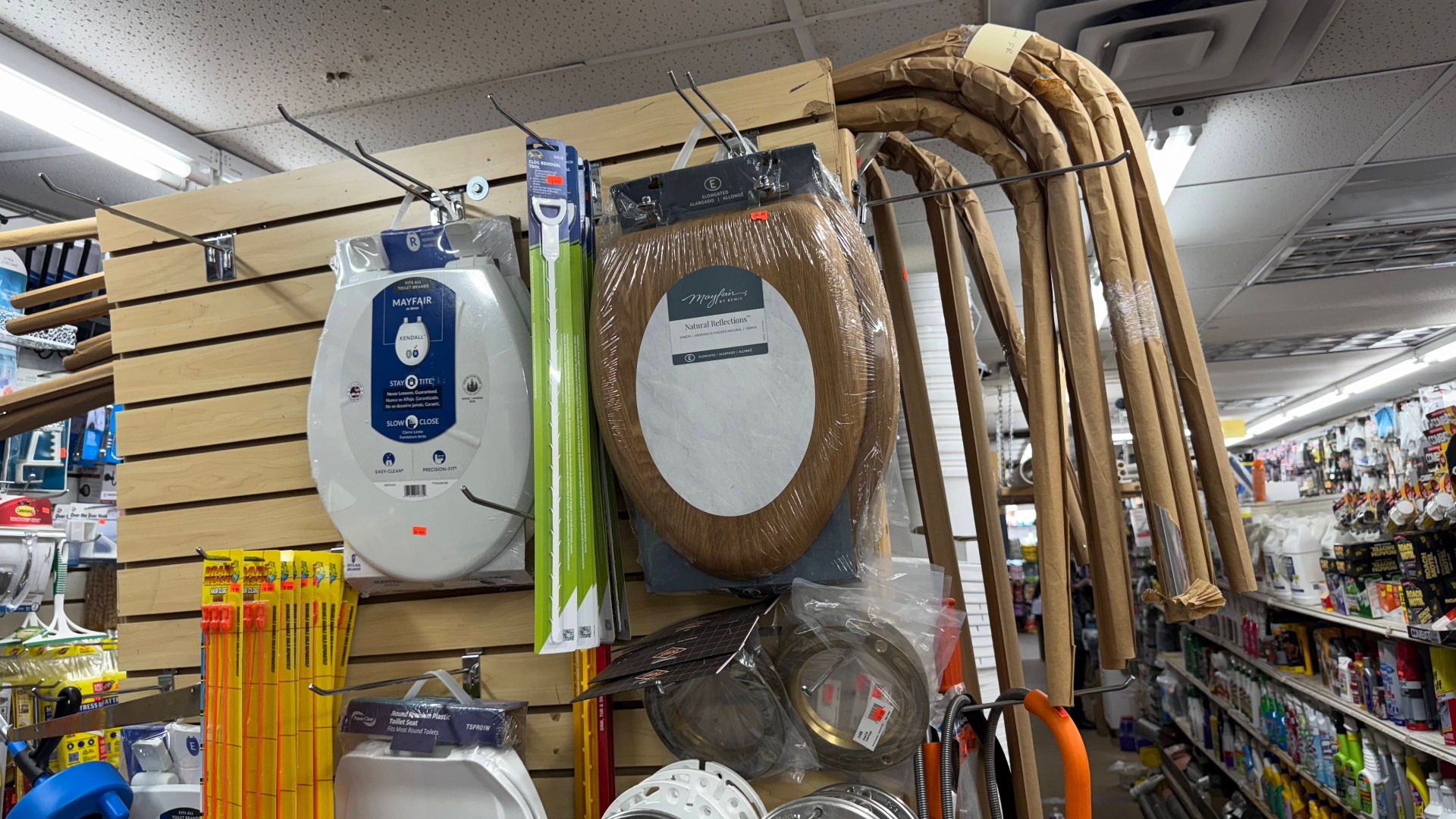 Painter's tape, brushes, and rollers
